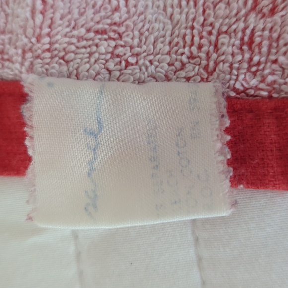 (2) Vintage Gone With the Wind Graphic Beach Bath Towels Red White Collectibles - Picture 13 of 16